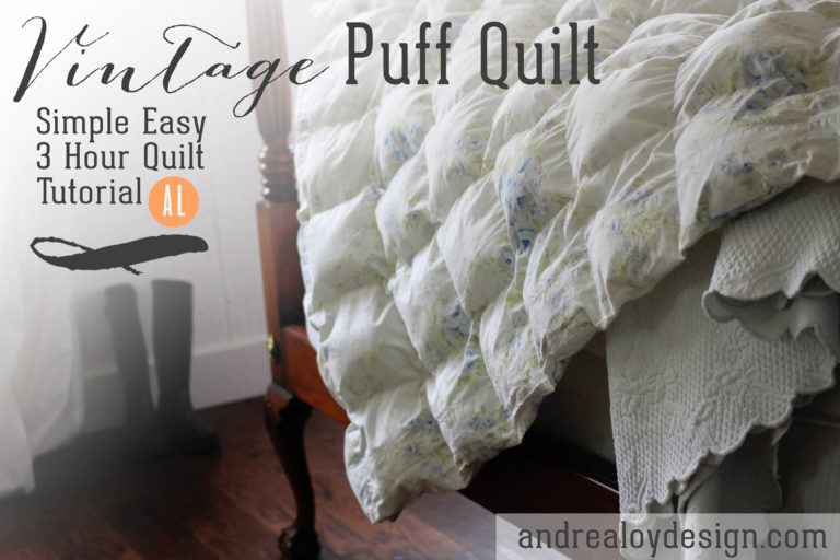 Vintage Puff Quilt